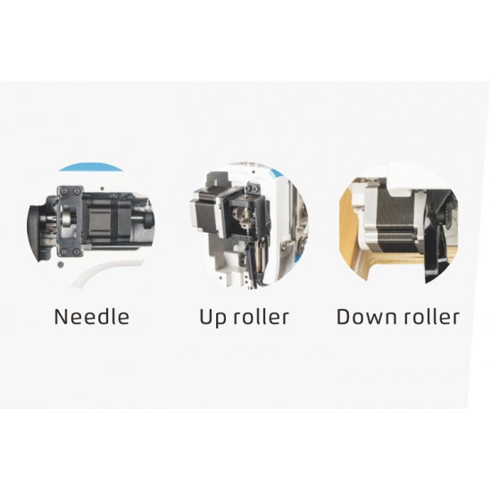 ромышленная швейная машина-автомат  JACK S7-91 одноигольная колонковая  челночного стежка с тройным транспортом