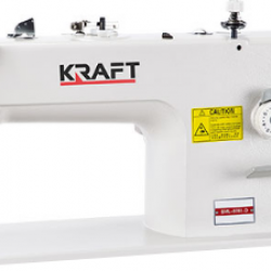Промышленная одноигольная швейная машина челночного стежка KRAFFT KF-0303-D1 с двойным транспортом
