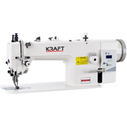 Промышленная одноигольная швейная машина челночного стежка KRAFFT KF-0303-D1 с двойным транспортом