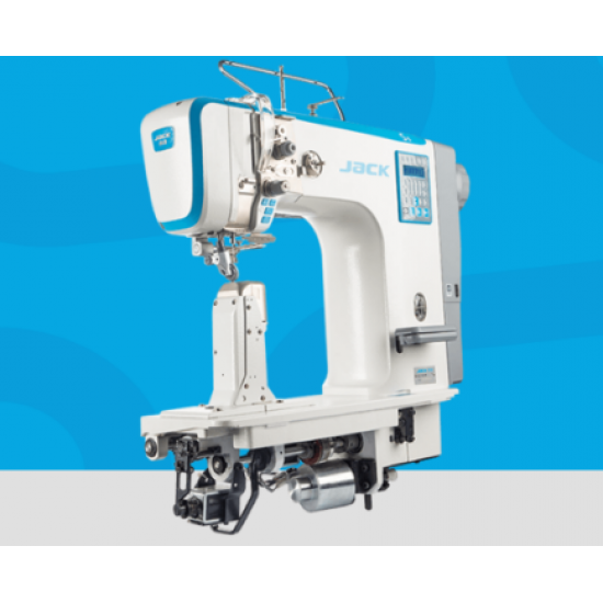 ромышленная швейная машина-автомат  JACK S5-92 одноигольная колонковая  челночного стежка с тройным транспортом