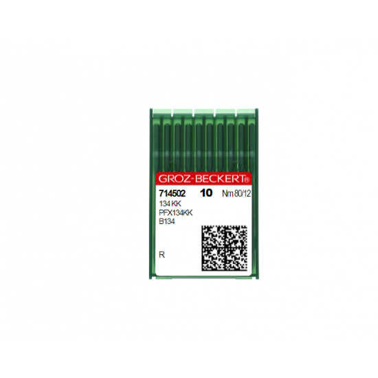 Иглы швейные промышленные Groz-Beckert 134 KK для стачивающих машин (тканые и трикотажные полотна)