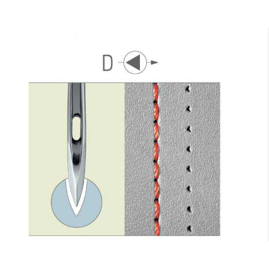 Иглы швейные промышленные Groz-Beckert 134 KK для стачивающих машин (для кожи)