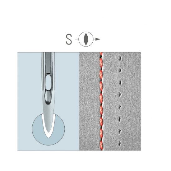 Иглы швейные промышленные Groz-Beckert 134 KK для стачивающих машин (для кожи)