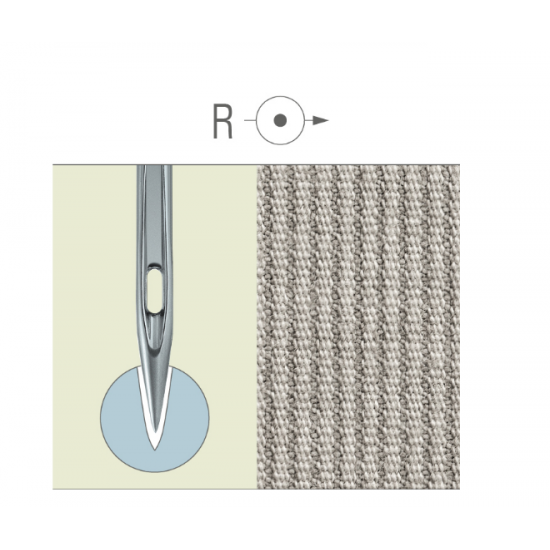 Иглы швейные промышленные Groz-Beckert 134 ZZ для стачивающих машин, зигзагообразной строчки и петельных машин (прямая петля)