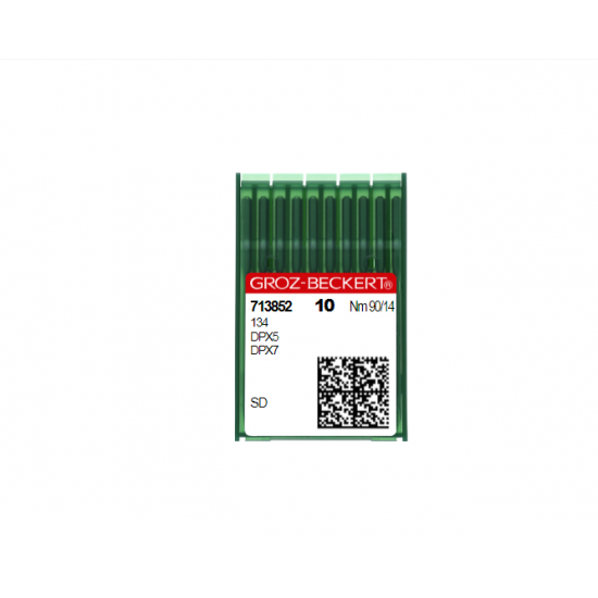 Иглы швейные промышленные Groz-Beckert 134/DPX5/135X5/135X7 SD  для стачивающих машин (для кожи)