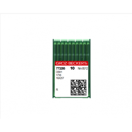 Иглы швейные промышленные Groz-Beckert  DBX1 (R, FFG, RS) для стачивающих машин