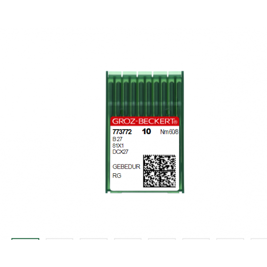Иглы швейные промышленные Groz-Beckert B-27 RG GEBEDUR	 для оверлоков