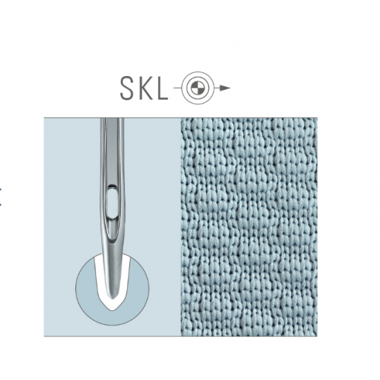 Иглы швейные промышленные Groz-Beckert  134/DPX5/135X5 SKL  для стачивающих машин (для трикотажа с эластаном)