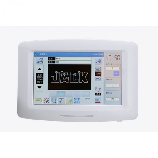  Промышленная одноигольная  швейная машина -автомат JACK T2210D-F3 программируемая для пришивания деталей по контуру