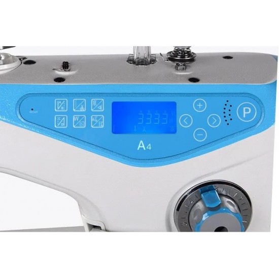 Промышленная одноигольная швейная машина автомат  JACK JK-A4-7H с увеличенным стежком для тяжелых тканей