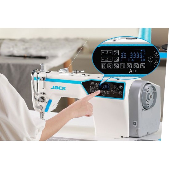 Промышленная одноигольная швейная машина Jack JK-A4F-DH для тяжелых тканей
