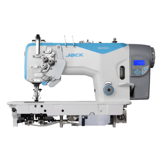 Промышленная двухигольная швейная машина Jack JK-58420B-003 с двойным транспортом