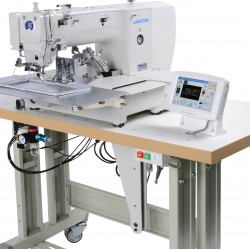 Промышленная одноигольная  швейная машина -автомат JACK T2210D-F3 программируемая для пришивания деталей по контуру  Промышленная одноигольная  швейная машина -автомат JACK T2210D-F3 программируемая для пришивания деталей по контуру