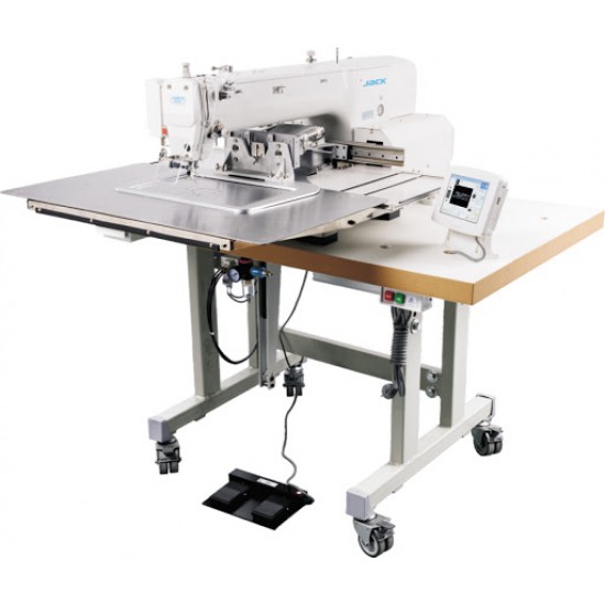  Промышленная одноигольная  швейная машина -автомат JACK T2210D-F3 программируемая для пришивания деталей по контуру