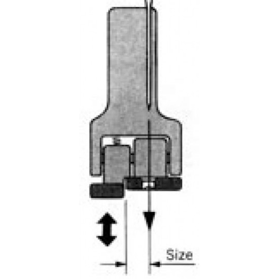Лапка CL для отделочных строчек подпружиненная с левым компенсатором 