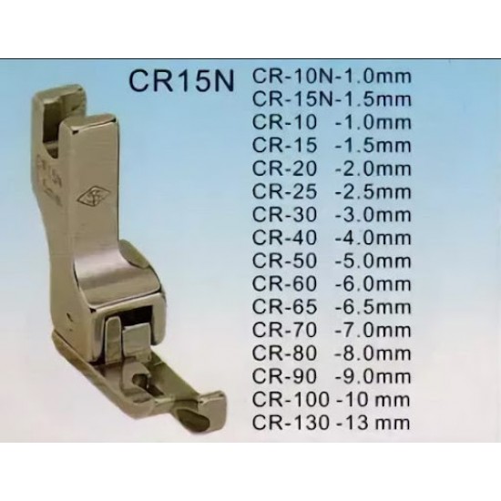 Лапка CR для отделочных строчек подпружиненная с правым компенсатором 