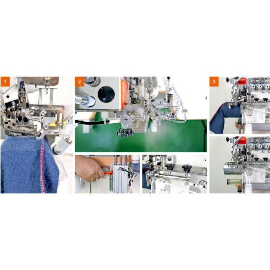 Автоматическая швейная машина SIRUBA ASK-ASM100 для притачивания манжет рукава