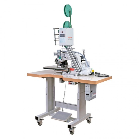 Автоматическая многоигольная швейная машина SIRUBA  ASV-ATS100A для шитья лампас (три полоски)