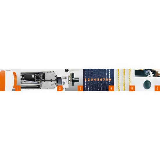 Промышленная швейная машина SIRUBA DL-7500-RNM1-48-16 одноигольная с обрезкой края