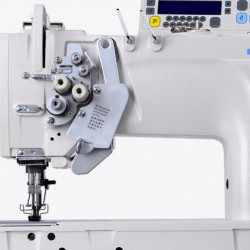Промышленная двухигольная швейная машина Jack JK-58720J-405 с двойным транспортом Промышленная двухигольная швейная машина Jack JK-58720J-405 с двойным транспортом